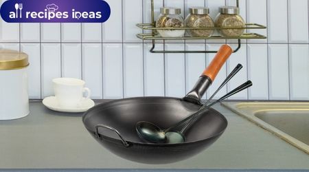 The Pan For Pancakes YOSUKATA Black Carbon Steel Wok Pan 14