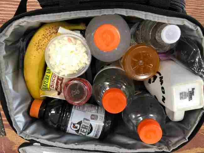 Fully packed with food