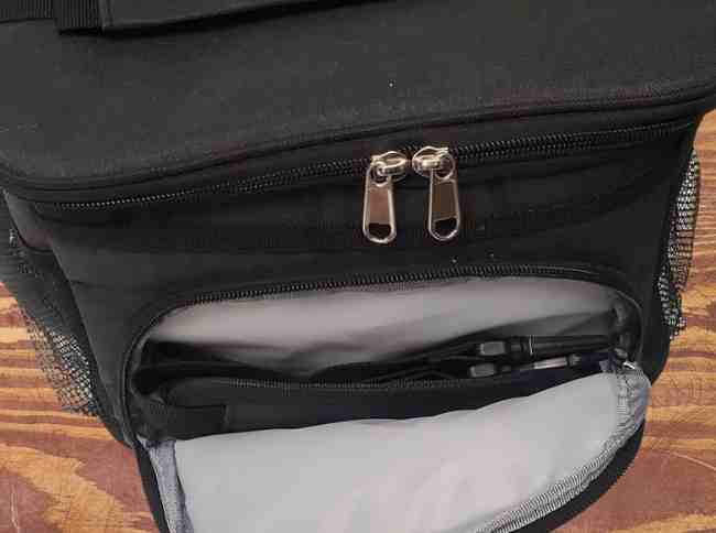 Top flap slightly opened